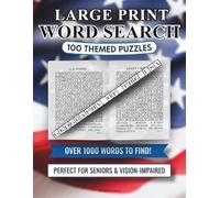 Word Search - U.S. Geography Large Print (30 pt): 100 Themed Puzzles, 1,000 Words to Find, Big Bold Grids Perfect for Seniors and Vision-Impaired