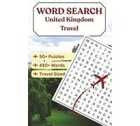 Word Search United Kingdom Travel Puzzle Book: Word Searches with Easy to Read Print about United Kingdom, Travel, Scotland and More | 6x9 inches, 108 ... Gifts for Vacations, Holidays and Free Time