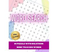 Word Search with big letter: Book for travel for children, senior and adults. For improve your vocabulary and learnt new words