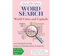 Word Search: World Cities and Capitals
