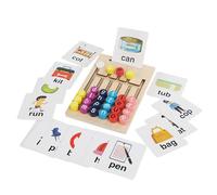 Word Spelling Game, Alphabet Toy, Letter Matching Early Literacy Compact Lightweight Portable Compact Sturdy Build, Educational Board Game for Kids Boys Girls, 6.89x4.92x0.98Inches