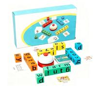 Word Spelling Game, Wooden Alphabet Puzzles Blocks, Matching Letter Game for Kids, Preschool Learning Activities Toys, Montessori Educational Toys Gifts for Kids Ages