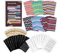 Word Stickers Pack, Small Talk Sticker, 4.13x6.5in Aesthetic Craft Labels, Matte Finish Paper, Inspirational Phrases Variety for Journaling, Scrapbooking, Card Making Crafts