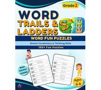 Word Trails & Word Ladders for Grade 2: Word Fun Puzzles for Kids Ages 6-8 (Brain Games For Kids)