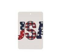 Word Usa Stars Pattern Car Air Fresheners 4 Pcs Hanging Scented Cards Fragrance Scented Cards For Car Aromatherapy Tablets
