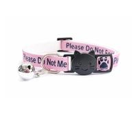 Worded Cat Collars with Bell - Please Do Not Feed Me, I Am Microchipped | Safe Quick Release Breakaway Buckle | Zacal Cat Collars (1. Pink, Please Do Not Feed Me, Pack of 1)