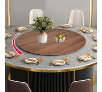 WORDFUN Large Lazy Susan For Dining Table, 360° Wood Serving Tray, Round Serving Plate Tabletop Rotating Tray, Smooth Rotation Swivel Base, For Family Gatherings, Banquets, And Weddings(C,100cm-39in)