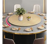 WORDFUN Large Lazy Susan For Dining Table, 360° Wood Serving Tray, Round Serving Plate Tabletop Rotating Tray, Smooth Rotation Swivel Base, For Family Gatherings, Banquets, And Weddings(E,100cm-39in)