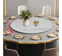 WORDFUN Large Lazy Susan For Dining Table, 360° Wood Serving Tray, Round Serving Plate Tabletop Rotating Tray, Smooth Rotation Swivel Base, For Family Gatherings, Banquets, And Weddings(G,60cm-24in)