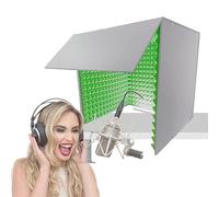 WORDFUN Microphone Isolation Booth Cube, Portable Sound Booth, Vocal Recording Booth, Home Studio Booth, Desktop Soundproof Cover, Suitable For Studio, Blog, Vocal Use