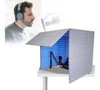WORDFUN Portable Recording Booth, Sound Isolation Room For Home Studio, Microphone Isolation Shield, Desktop Soundproof Cover, Acoustical Treatments, For Recording Studio Quality Audio