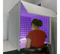 WORDFUN Portable Vocal Booth For Recording, Portable Sound Recording Shield Box, Sound Isolation Booth Room, Desktop Soundproof Cover, For Recording Studio, Podcasts, Singing, And Broadcasting