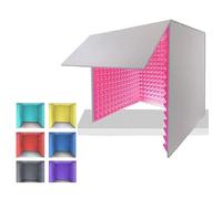 WORDFUN Portable Vocal Recording Booth, 80 * 80 * 80cm Microphone Isolation Shield, High Density Absorbent Foam Home Desktop Studio Booth, For Recording Studio Quality Audio