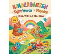 Wordhoppers Kindergarten Sight Words & Phonics: Sight Words Plus Rhyming Word Families - Trace, Write, Find & Read