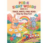 Wordhoppers Pre-K Sight Words: Trace, Write & Find the First Sight Words - Big Friendly Print for Pre-Readers