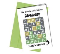 Wordle Funny Birthday Card for Mum | Dad | Husband | Wife | Brother | Sister #51, 8x6inch