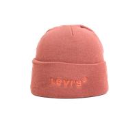 Wordmark Beanie in Dull Red