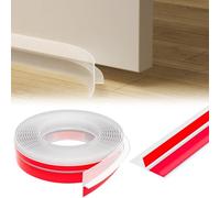 wordmouk Draft Excluder Door Seal Strip T Shaped 35 mm x 6 m Silicone Window Door Bottom Weather Stripping Sealing Tape Self Adhesive Insulation Frame Draught Stopper Wind Heat Cold Blocker