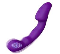 Wordone G Spot Vibrator with 25 Powerful Vibrating Modes, Clitoral Nipple Anal Stimulator Dildo, Soft Silicone Rabbit Vibrators Adult Female Sex Toy (Purple)
