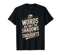 Words are Only The Shadows of Thoughts, Typewriter Author T-Shirt