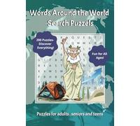 Words Around the World Search Puzzles: 200 Puzzles about Culture, Nature, and Global Fun for All Ages. Easy To Read Print...Gift For Vacations and Holiday