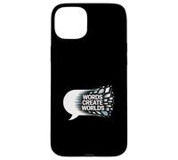 Words Create Worlds Creativity Quote Case for iPhone 15 Plus