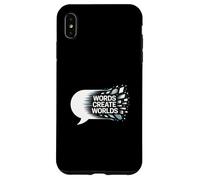 Words Create Worlds Creativity Quote Case for iPhone XS Max