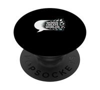 Words Create Worlds Creativity Quote PopSockets Adhesive PopGrip