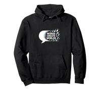 Words Create Worlds Creativity Quote Pullover Hoodie