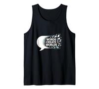 Words Create Worlds Creativity Quote Tank Top