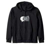 Words Create Worlds Creativity Quote Zip Hoodie