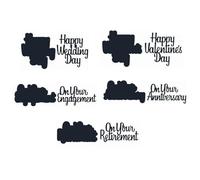 Words Dies for Card Making Make Happy Always Forever Always Forever Alphabets Metal Die Cuts Punch Template for DIY Scrapbooking Paper Crafts Greeting