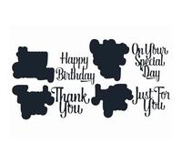 Words Dies for Card Making Make Happy Always Forever Always Forever Alphabets Metal Die Cuts Punch Template for DIY Scrapbooking Paper Crafts Greeting