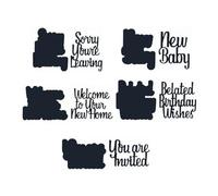 Words Dies for Card Making Make Happy Always Forever Always Forever Alphabets Metal Die Cuts Punch Template for DIY Scrapbooking Paper Crafts Greeting