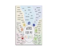 Words For My Feelings AffirmationWall Decoration Posters Motivational Wall Posters Suitable for Office Gym Bedroom Decoration AestheticUnframe-style 08x12inch(20x30cm)