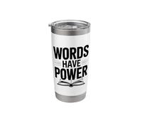 Words Have Power Inspirational Bible Quote Stainless Steel Insulated Tumbler