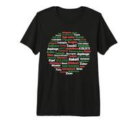 Words in Basque Basque Vocabulary Basque Language Premium T-Shirt