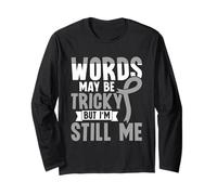Words May Be Tricky - Aphasia Communication Disorder Long Sleeve T-Shirt