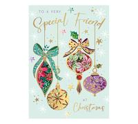 Words 'n' Wishes Christmas Card for a Special Friend, Multicoloured (Hanging)
