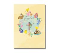 Words 'n' Wishes Easter Card for Friends and Family, 17.6 x 12.7 cms, FSC Certified and Multi-Coloured