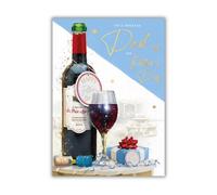 Words 'n' Wishes Father's Day Card for Dad, Sentimental Card for Father's Day, 23.5 x 16.5 cm,