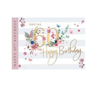 Words n Wishes Female Age 70 You're 70 Happy Birthday Card - Flowers