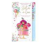 Words n Wishes Lovely Sister In Law Birthday Card