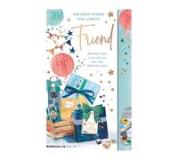 Words n Wishes Male Friend Birthday Card - Presents Balloons