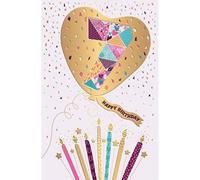 Words 'n' Wishes Traditional Age 7 Birthday Card for a Girl, Girls Birthday Card 7th Birthday, Multi-Coloured 21.7 x 14.4 cms