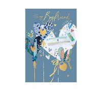 Words n Wishes Traditional Boyfriend Birthday Card,Birthday Card for Boyfriend, Multi-Coloured 23.5 x 16.5 cms