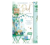 WORDS 'N' WISHES Traditional Dad Birthday Card, Birthday Card for Dad, Multi-Coloured 22.9 x 13.9 cms