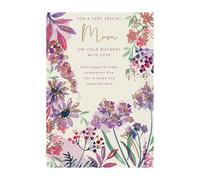 Words 'n' Wishes Traditional Mum Birthday Card, Birthday Card for Mum, Multi-Coloured 23.5 x 16.5 cms