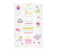 Words 'n' Wishes Traditional Nan Birthday Card, Birthday Card Nan, Multi-Coloured, 21.7 x 14.4 cms