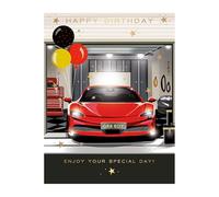 Words 'n' Wishes Traditional Open Birthday Card for a Male, Birthday Card for Male, Multi-Coloured 197 x 152 mm